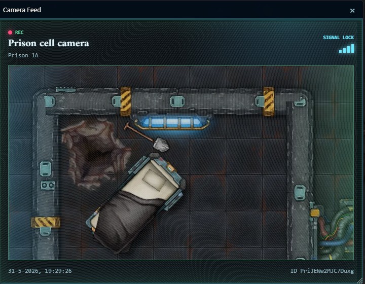 Security Cameras cyberpunk camera feed