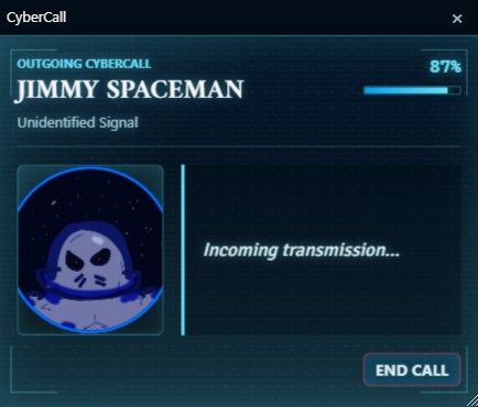 CyberCall holographic communication overlay